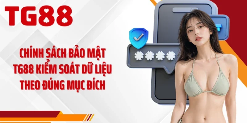 Chính sách bảo mật TG88 kiểm soát dữ liệu theo đúng mục đích
