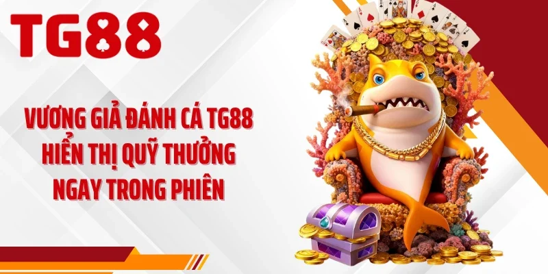 Vương giả đánh cá TG88 hiển thị quỹ thưởng ngay trong phiên